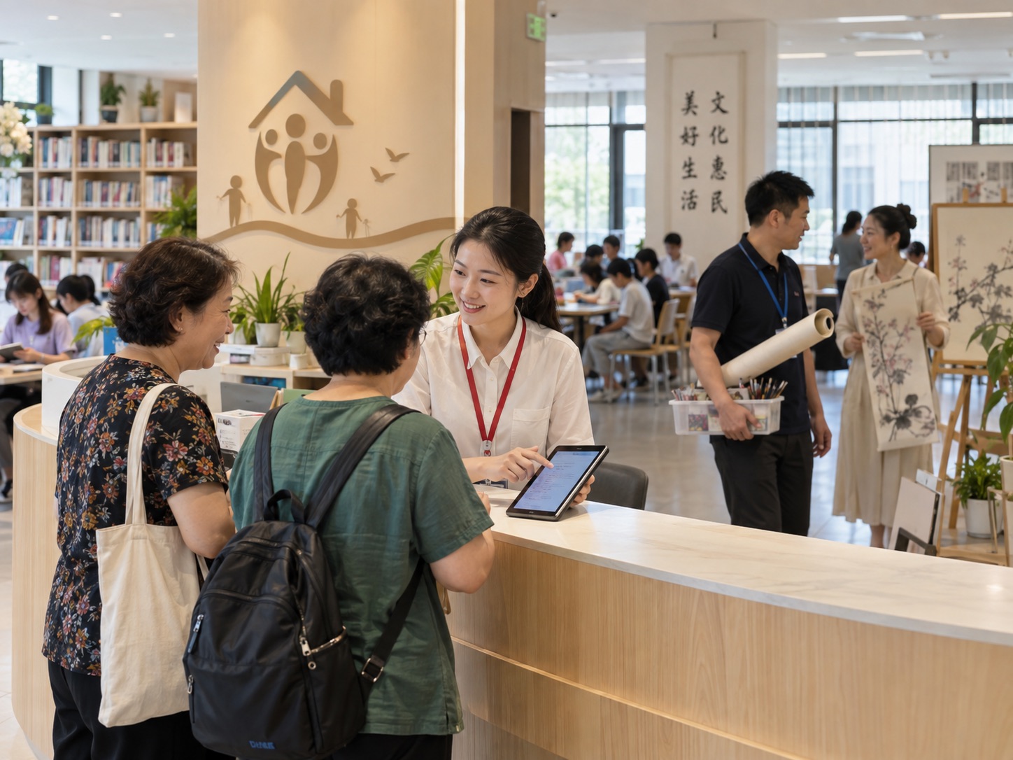 阵地运营服务 · AI生成场景示意