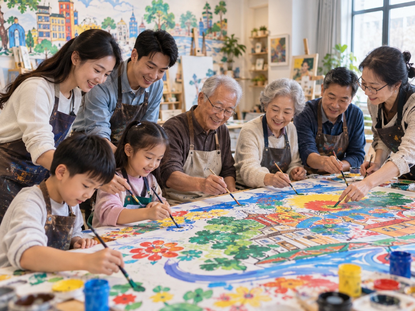 全龄教育服务体系 · AI生成场景示意