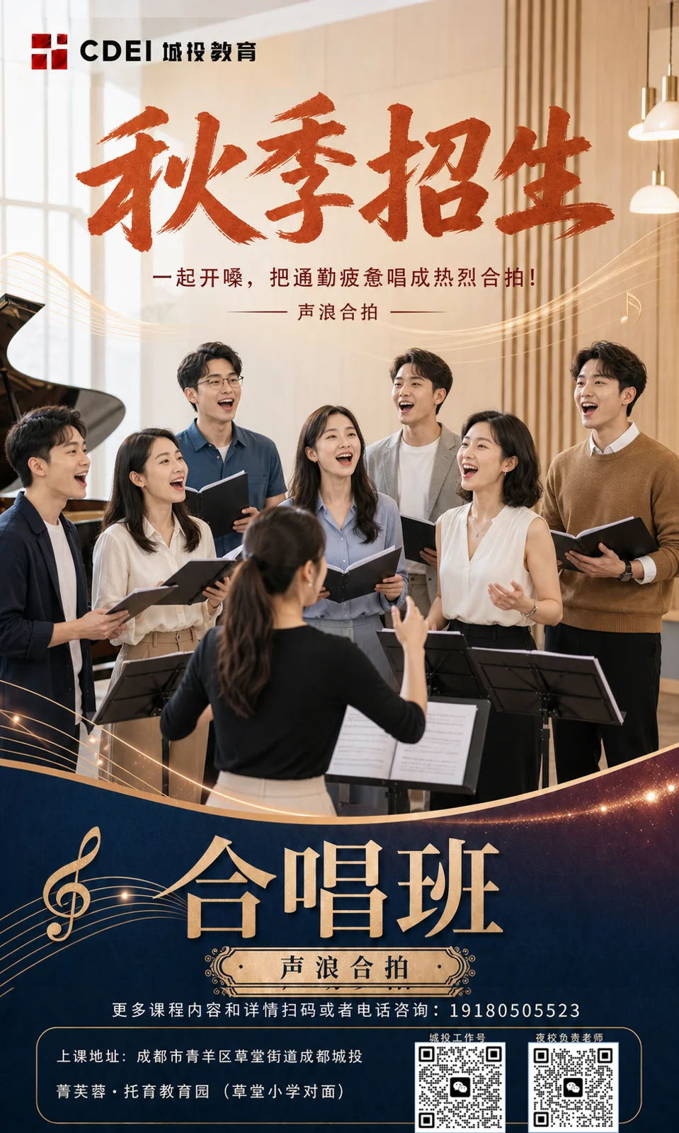 合唱班 · 场景与服务示意