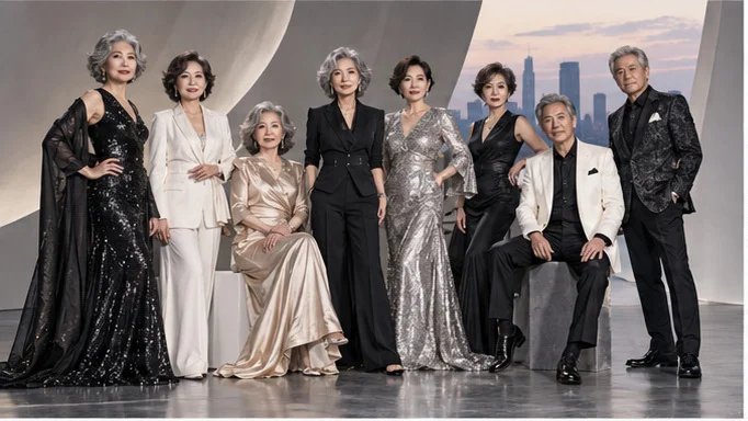 网红中老年模特队 · 场景与服务示意